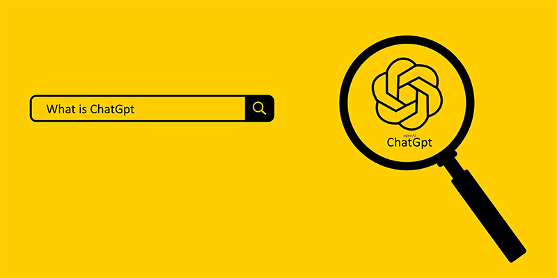 what is ChatGPT on yellow background
