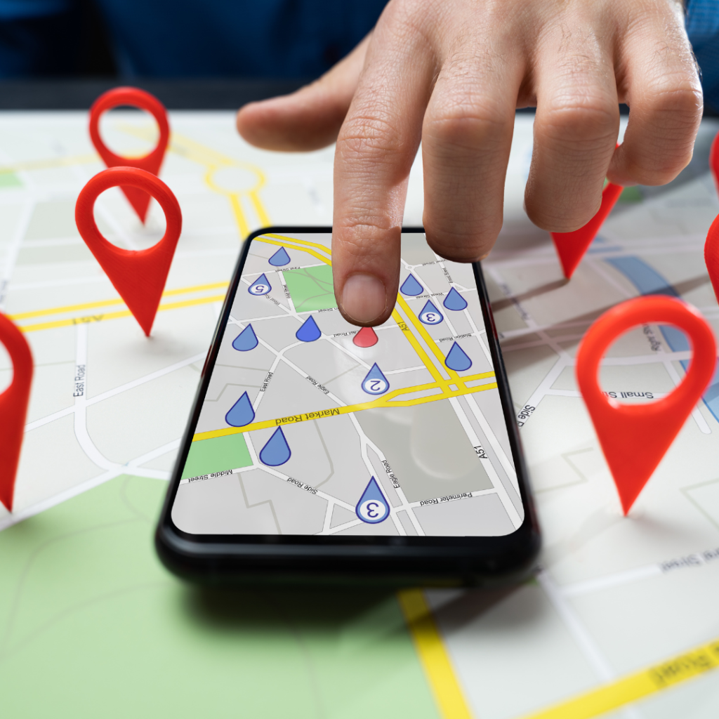 local SEO checklist | map on a phone