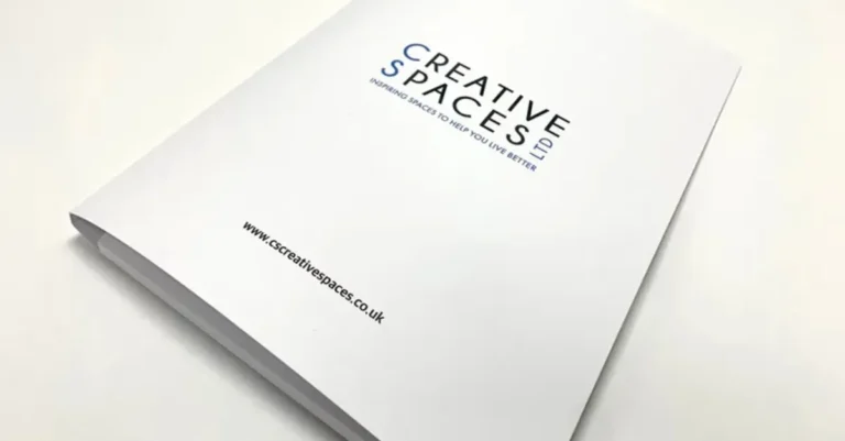 A4 presentation folder CS Creative Spaces front cover