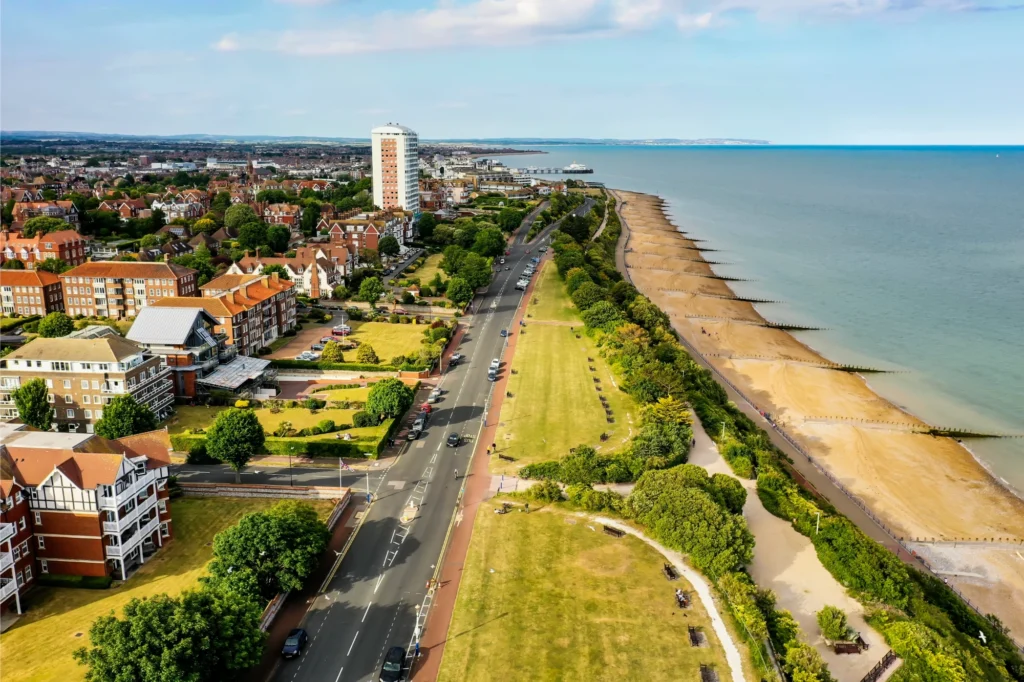 Eastbourne residential and office arial view - website design Eastbourne
