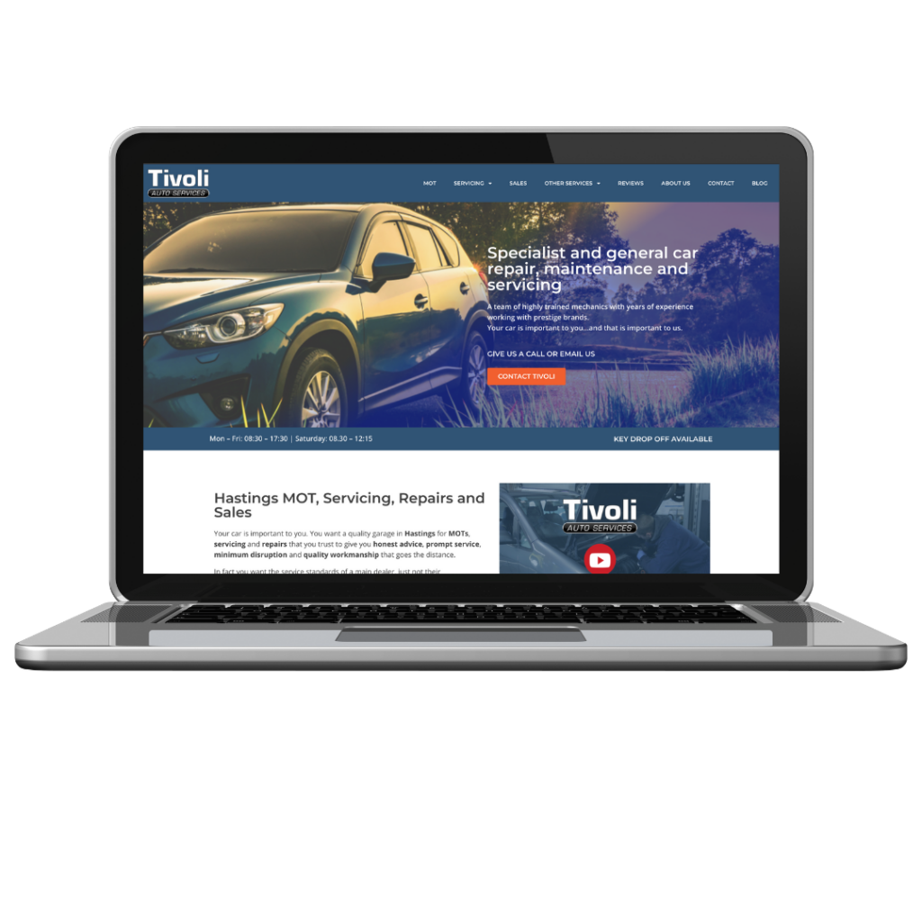 Tivoli website redesign homepage