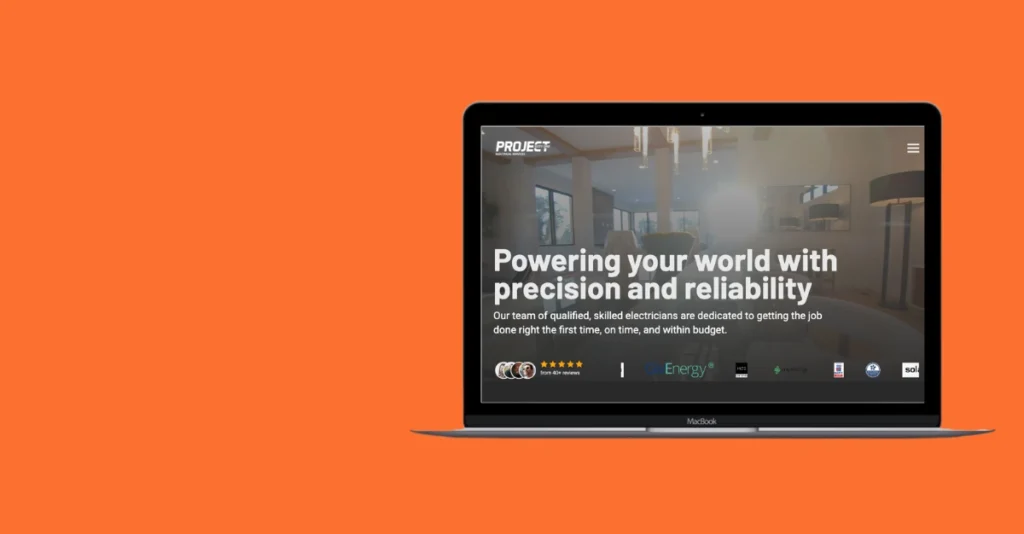 Project Sixty One website homepage on mac wordpress website developer case study
