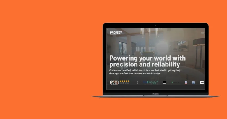 Project Sixty One website homepage on mac wordpress website developer case study