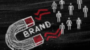 audience pulling towards a magnet to increase brand visibility and credibility
