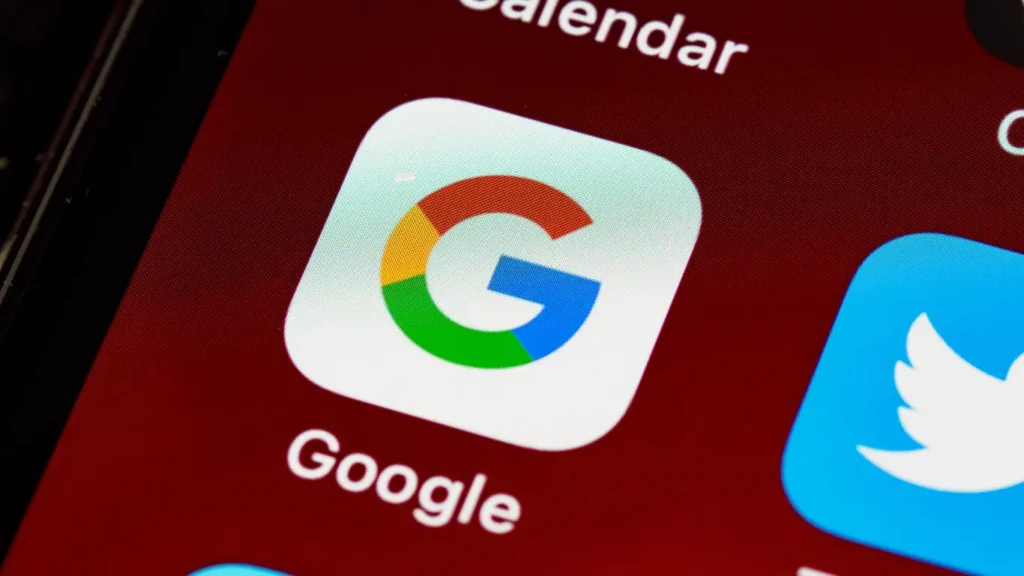 Google app on a screen for Google AI Mode