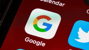 Google app on a screen for Google AI Mode