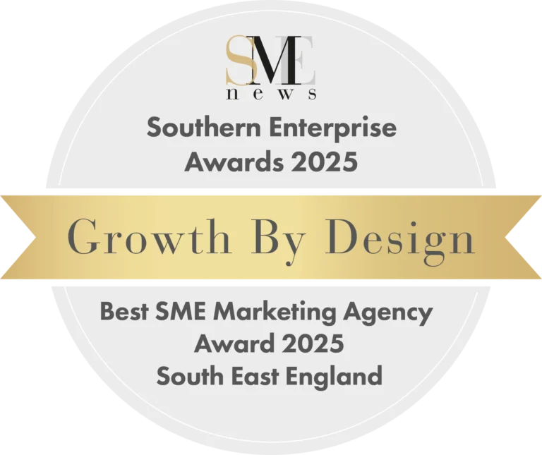Southern Enterprise Award Logo 2025 Growth by Design Best SME Marketing Agency in the South East